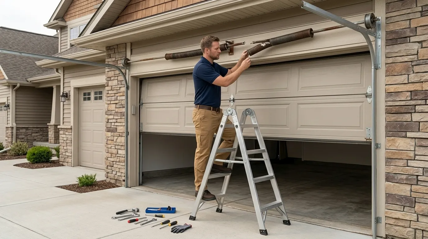 Repaired & tested - Las Cruces garage door service